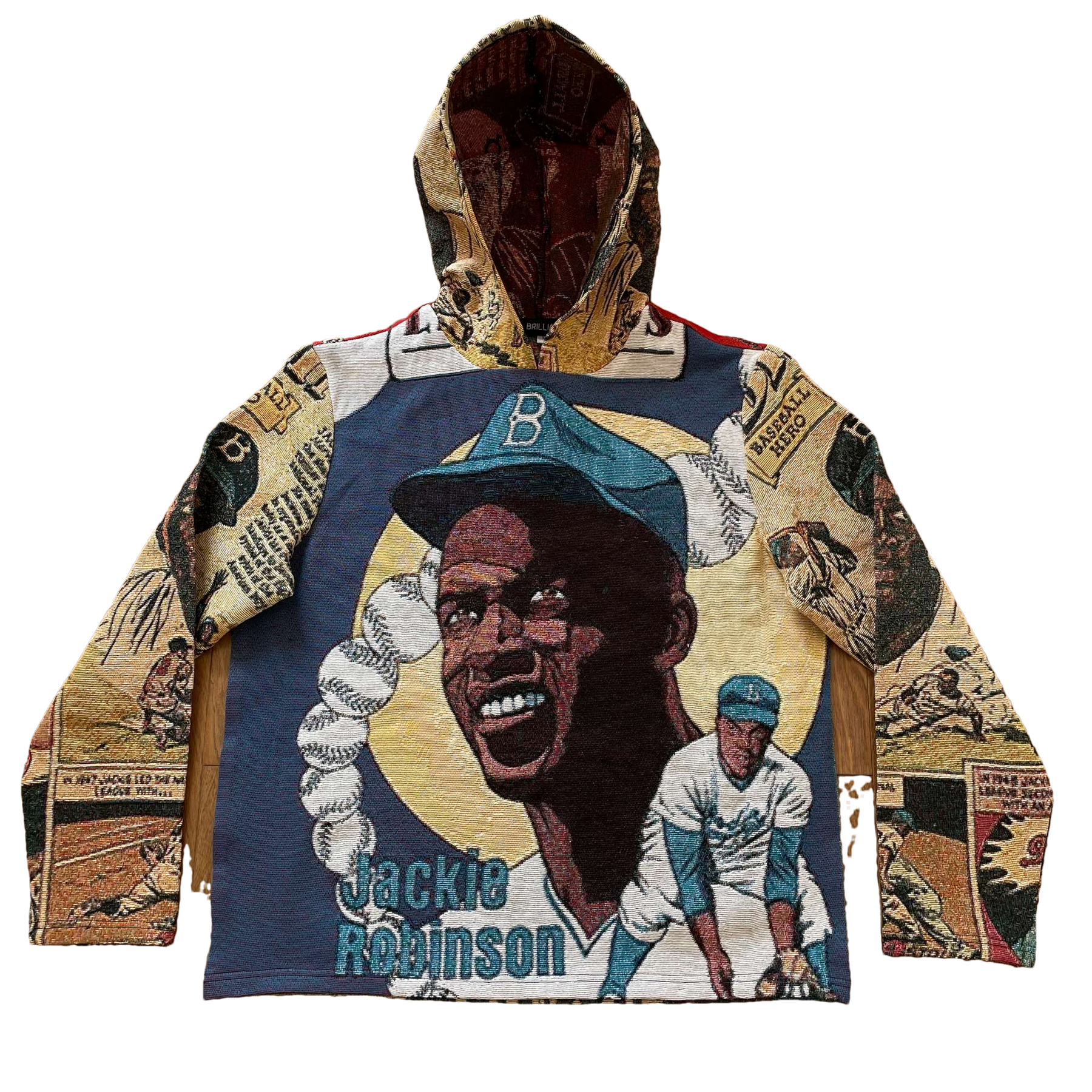JACKIEROBINSO TAPESTRY HOODIE