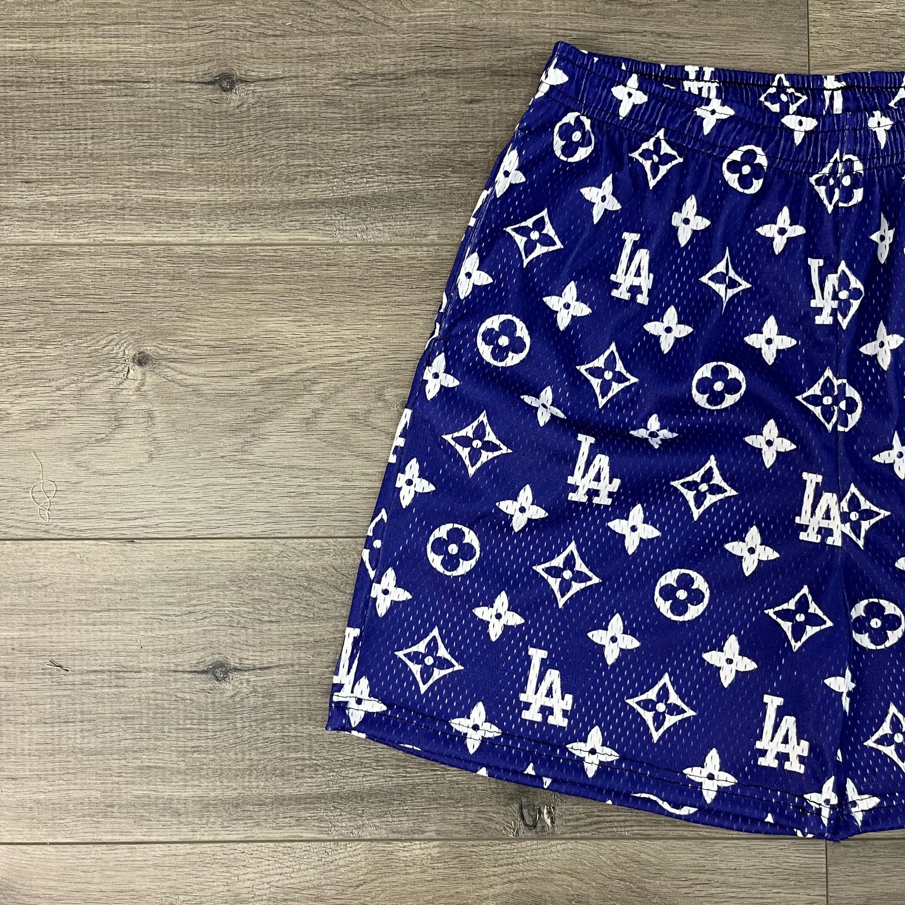 BLUE LA MESH SHORTS-8675