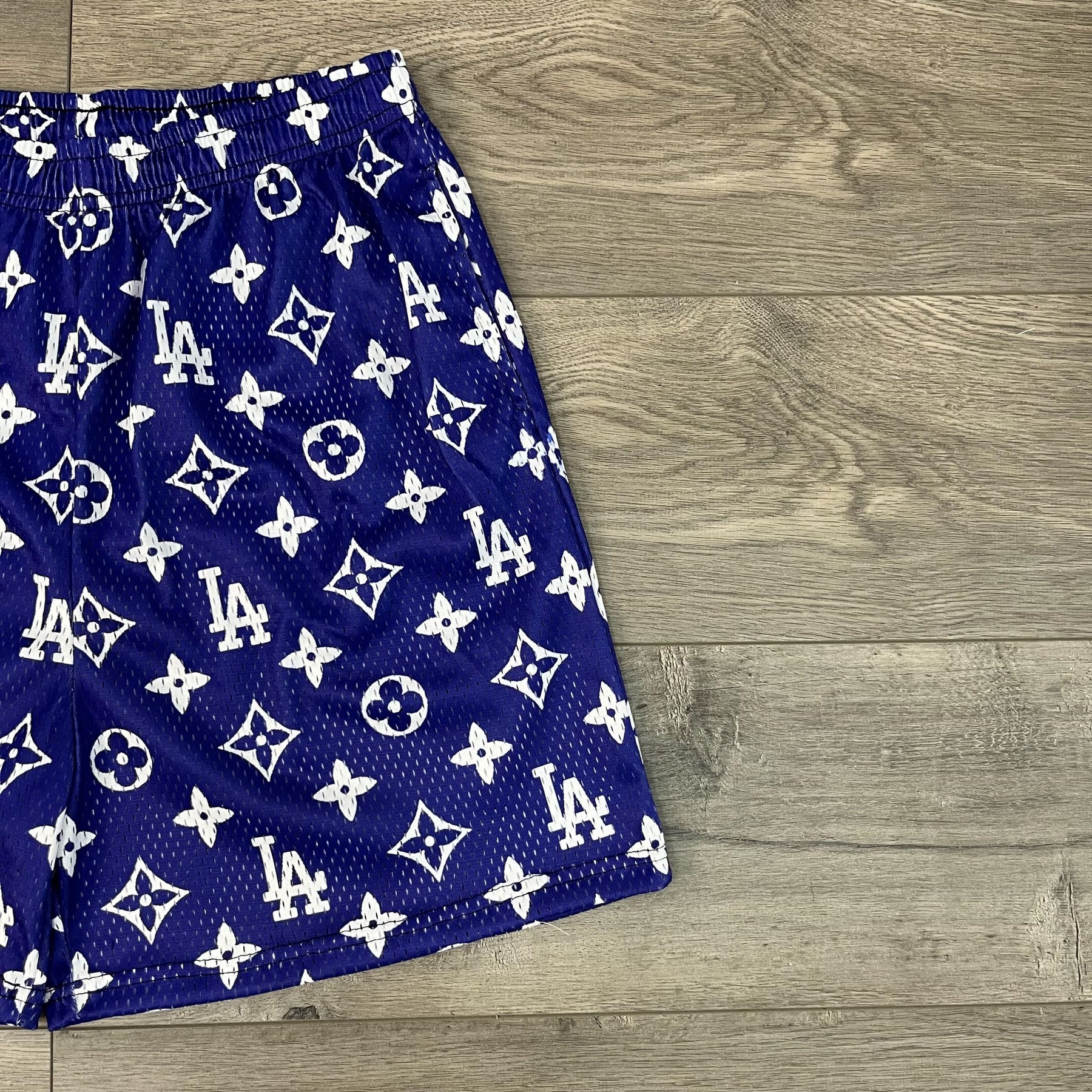 BLUE LA MESH SHORTS-8675