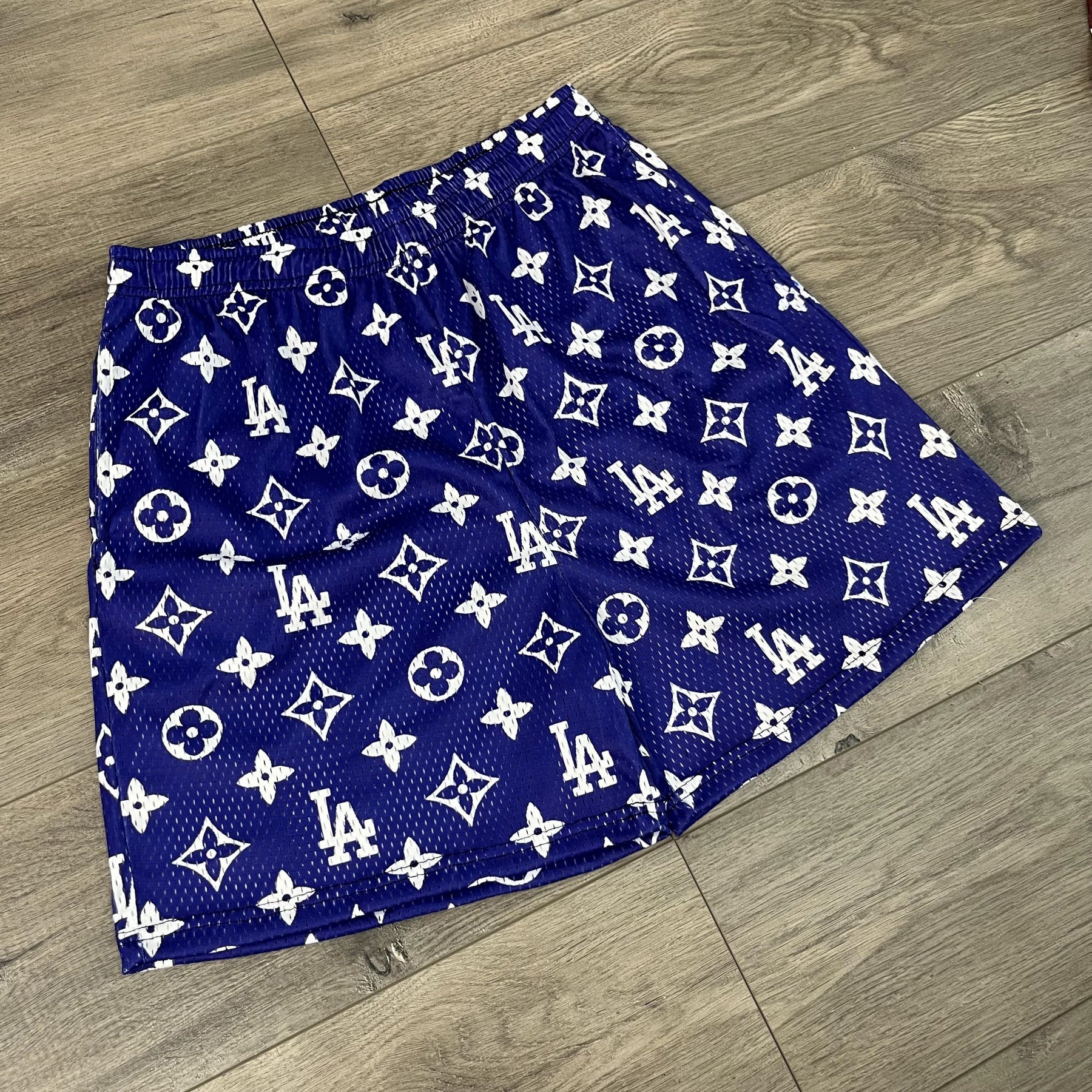 BLUE LA MESH SHORTS-8675