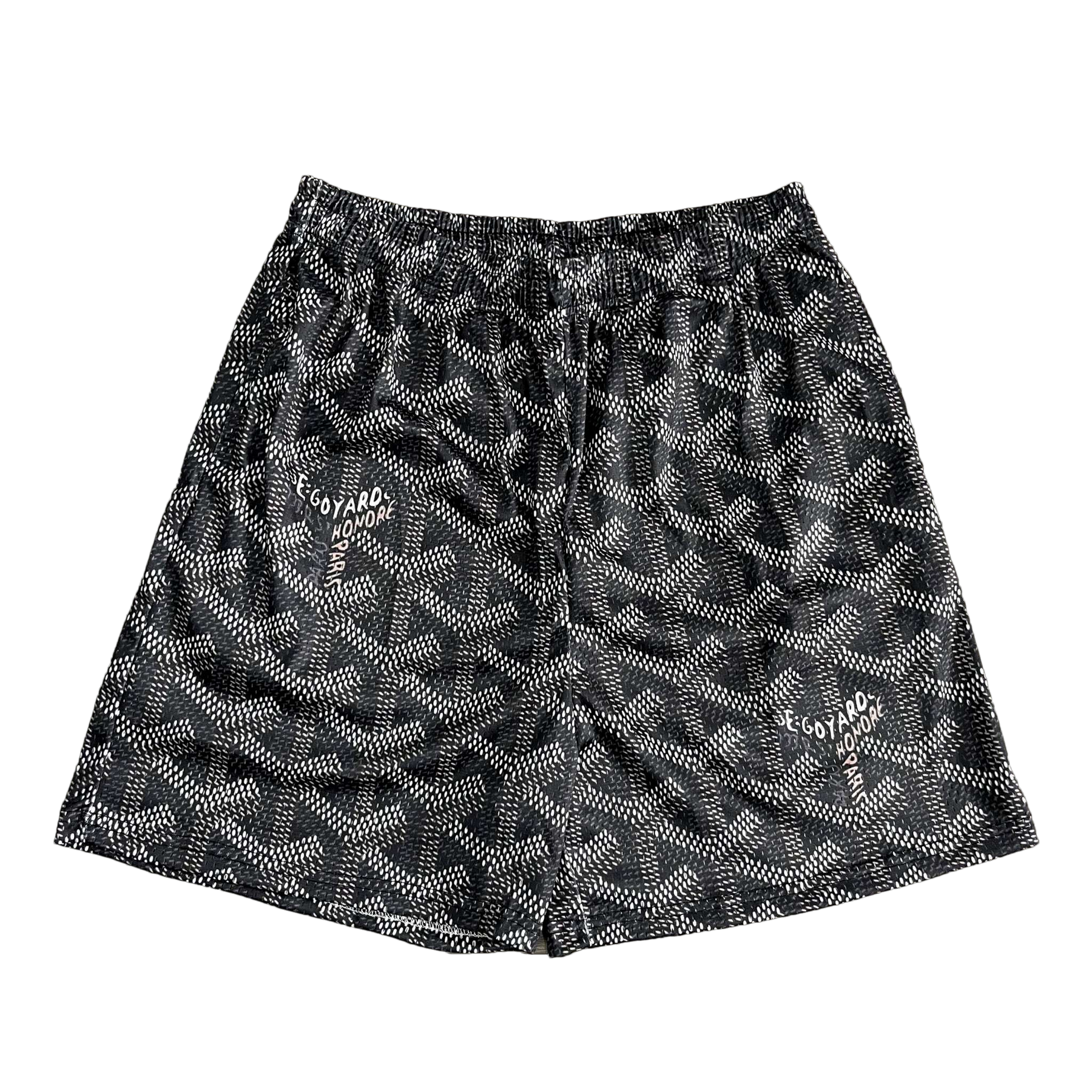 BLACK GY MESH SHORTS-8707