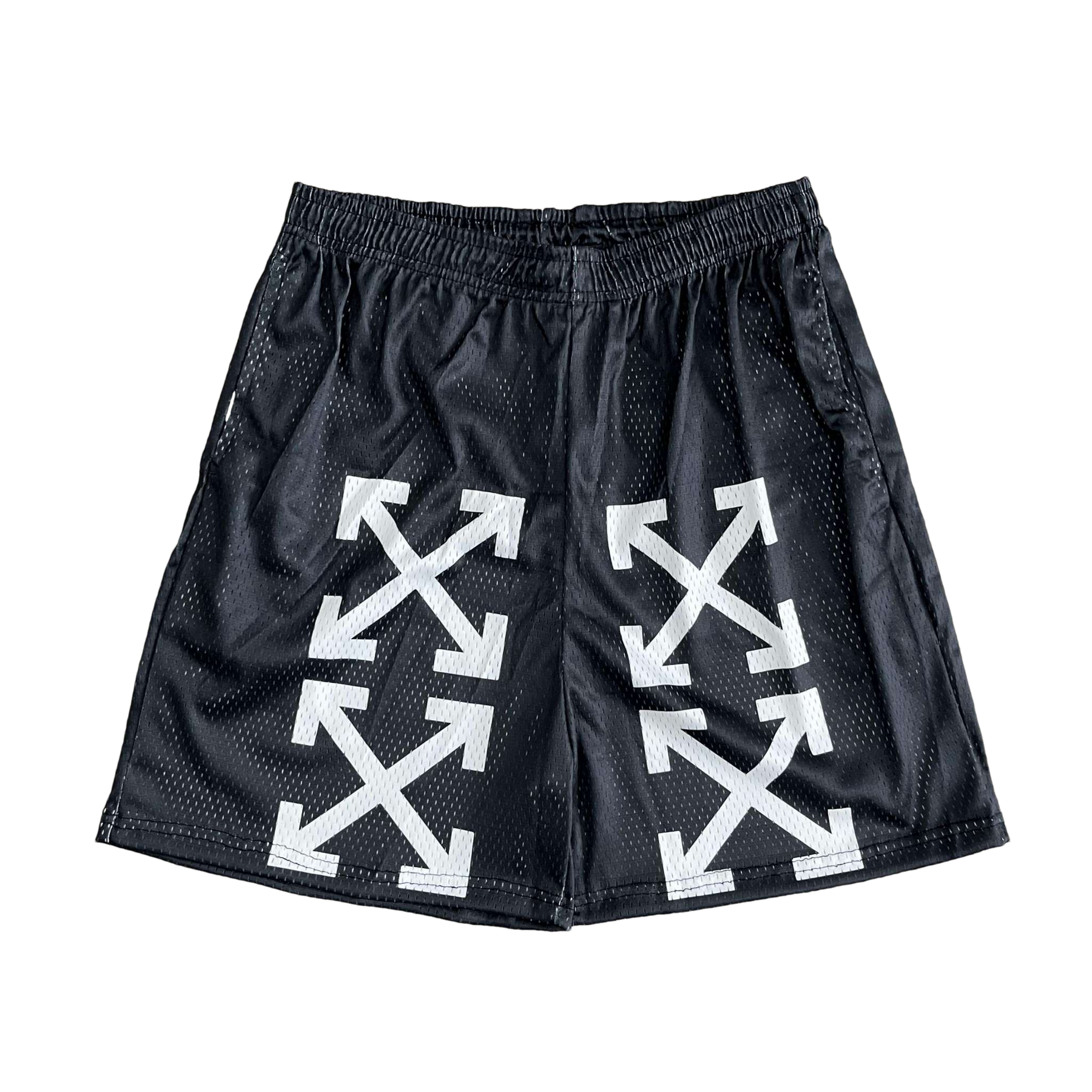 BLACK OW MESH SHORTS-8726