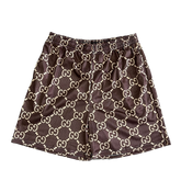 BROWN GU MESH SHORTS-8719
