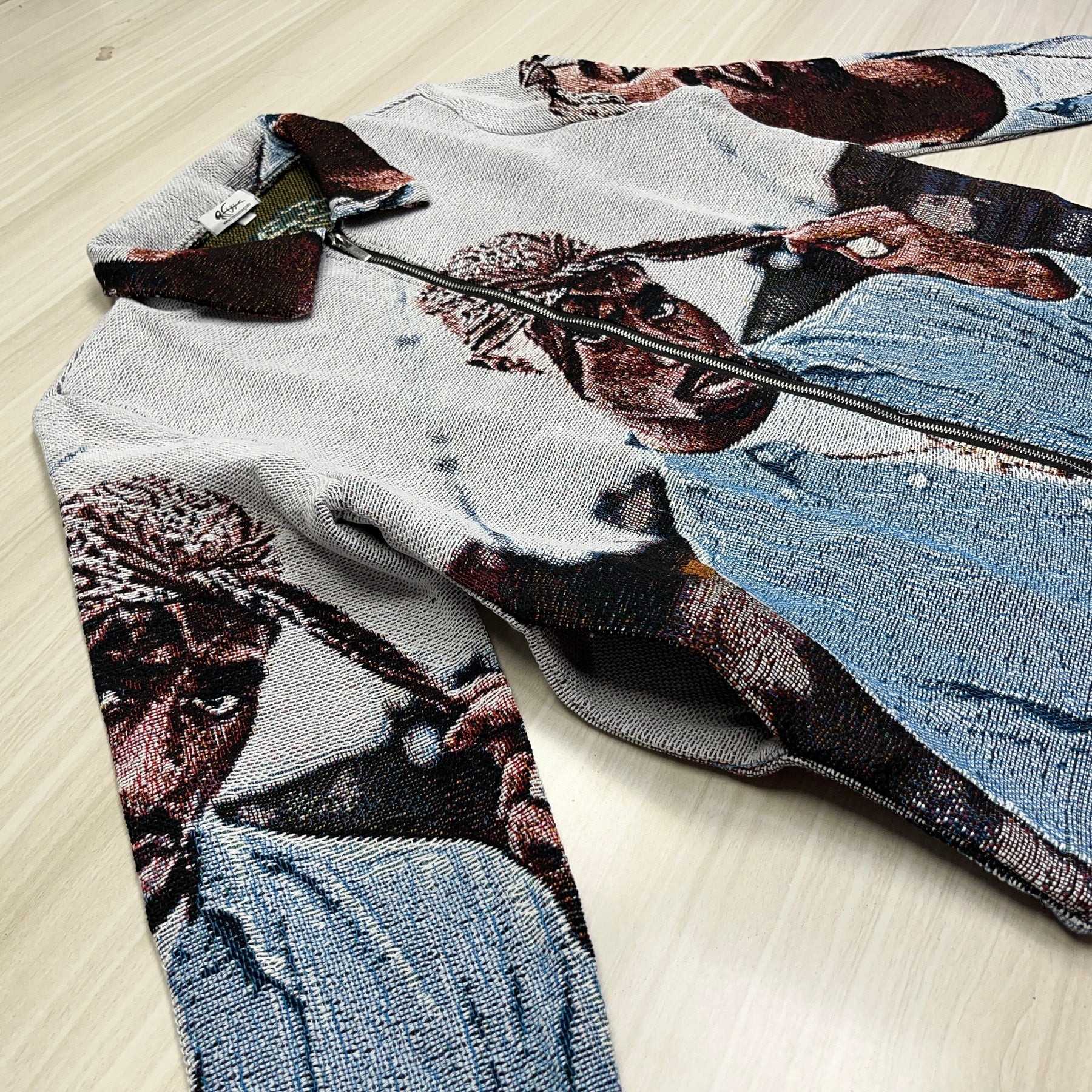 RDMCLOTHINGART tapestry hoodie BLUE 2PAC TAPESTRY JACKET