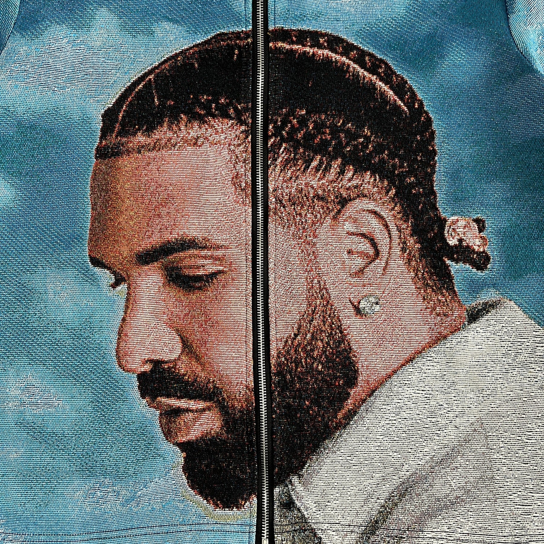 RDMCLOTHINGART tapestry hoodie BLUE DRAKE TAPESTRY TEE