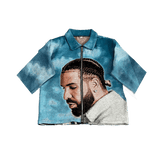 RDMCLOTHINGART tapestry hoodie BLUE DRAKE TAPESTRY TEE