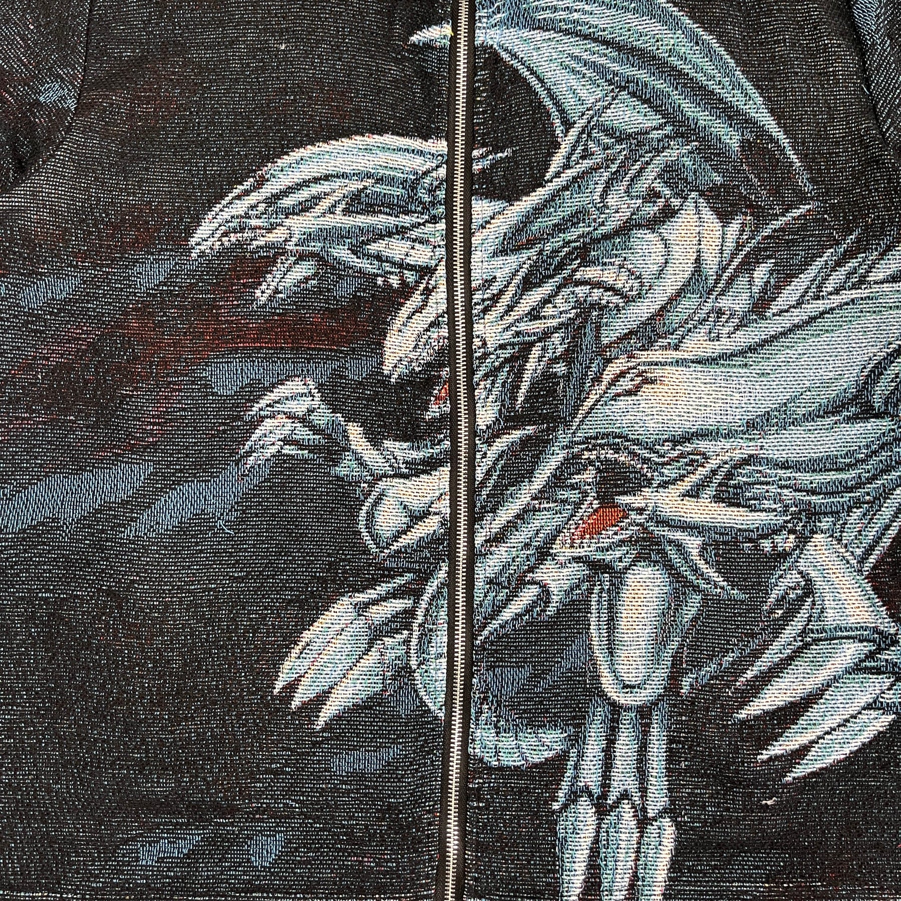 RDMCLOTHINGART tapestry hoodie BLUE EYES WHITE DRAGON TAPESTRY JACKET