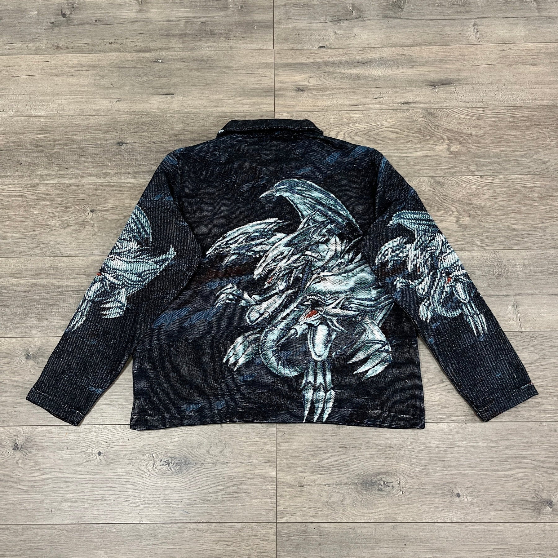 RDMCLOTHINGART tapestry hoodie BLUE EYES WHITE DRAGON TAPESTRY JACKET