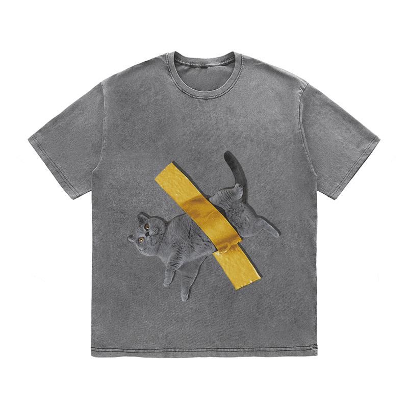 RDMCLOTHINGART tapestry hoodie CAT 3 HEAVY WEIGHT COTTON TEE-9303