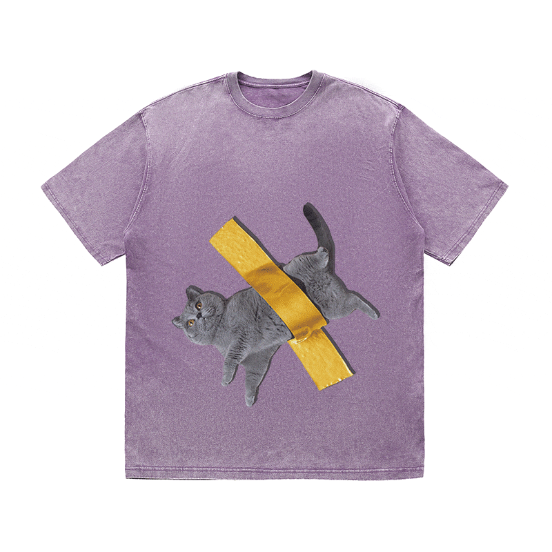RDMCLOTHINGART tapestry hoodie CAT 3 HEAVY WEIGHT COTTON TEE-9303