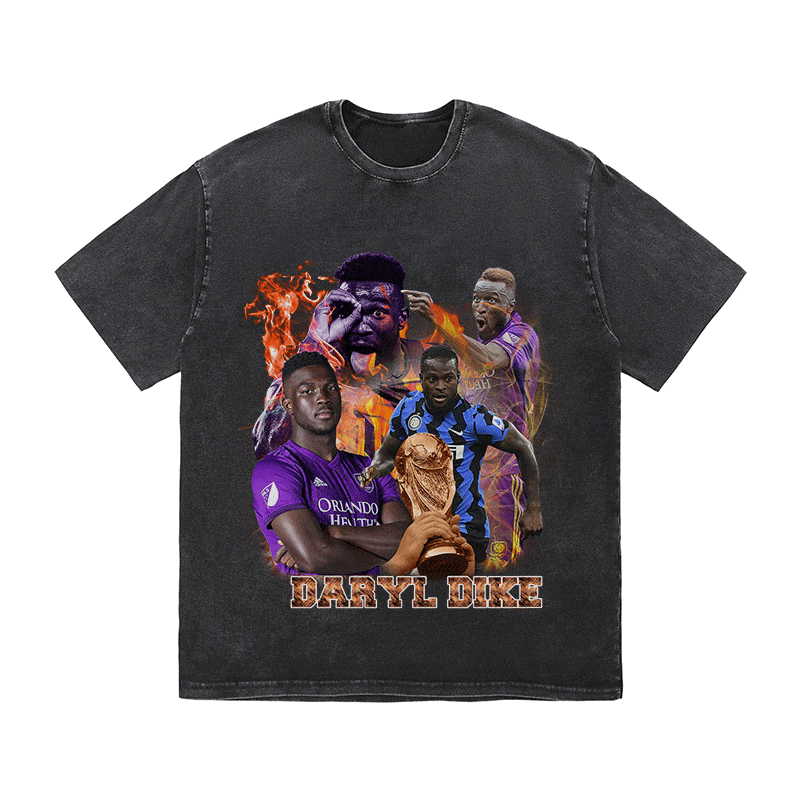 RDMCLOTHINGART tapestry hoodie DARYL DIKE HEAVY WEIGHT COTTON TEE-9153
