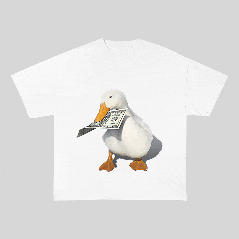 RDMCLOTHINGART tapestry hoodie DUCK HEAVY WEIGHT COTTON TEE-9311