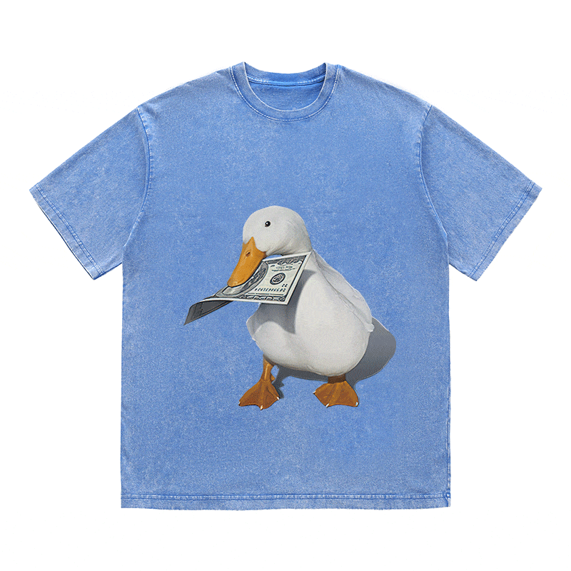 RDMCLOTHINGART tapestry hoodie DUCK HEAVY WEIGHT COTTON TEE-9311