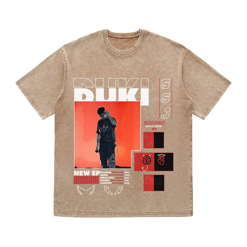RDMCLOTHINGART tapestry hoodie DUKI HEAVY WEIGHT COTTON TEE-8995