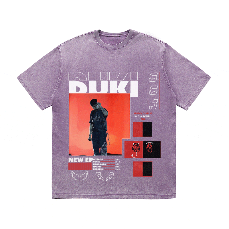 RDMCLOTHINGART tapestry hoodie DUKI HEAVY WEIGHT COTTON TEE-8995
