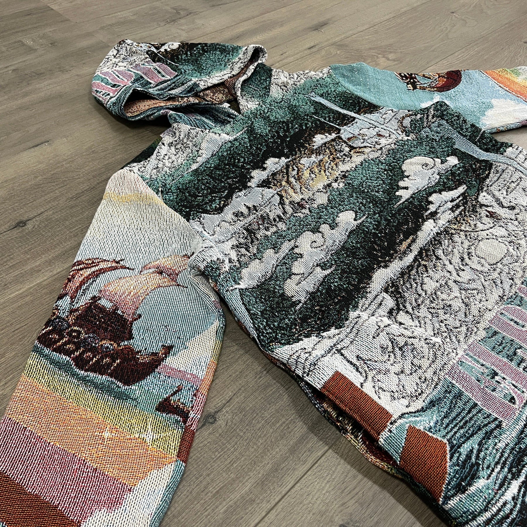 RDMCLOTHINGART tapestry hoodie ELBAPH TAPESTRY HOODIE