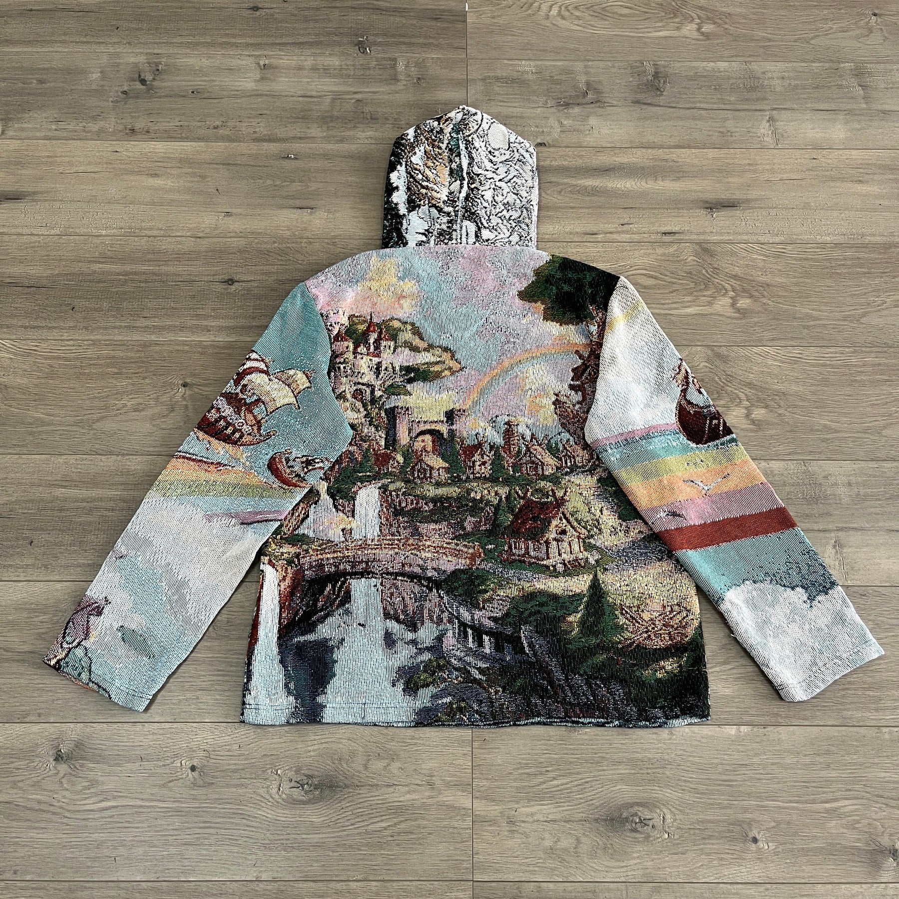 RDMCLOTHINGART tapestry hoodie ELBAPH TAPESTRY HOODIE