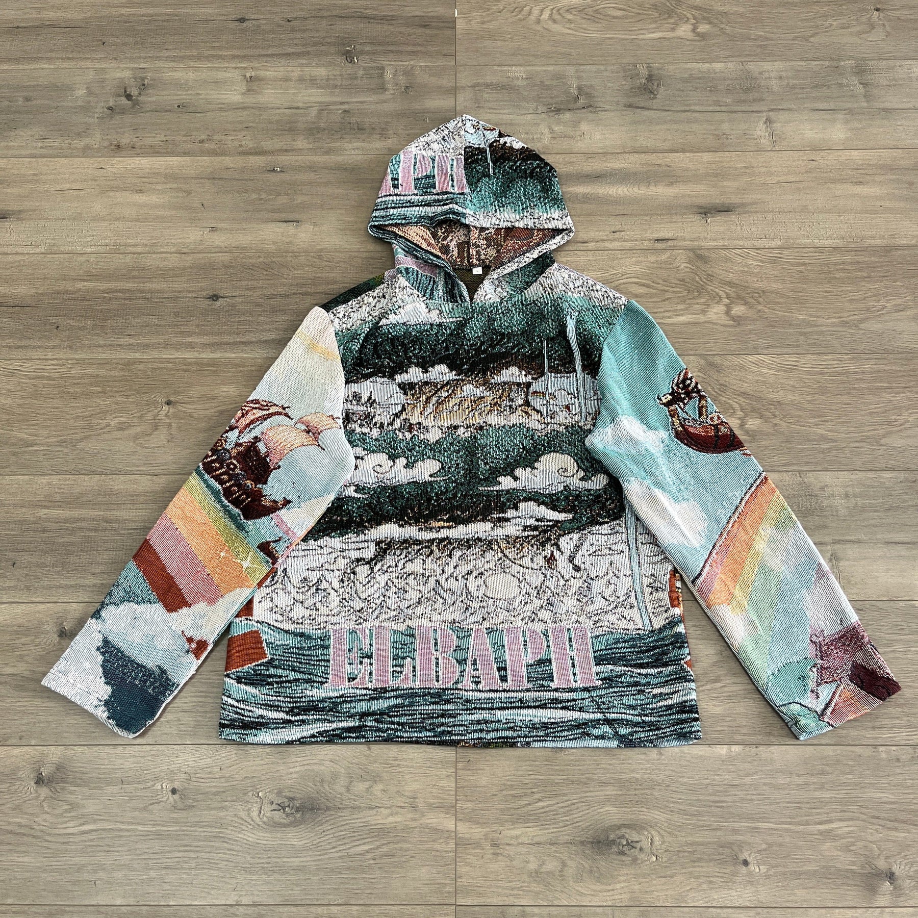RDMCLOTHINGART tapestry hoodie ELBAPH TAPESTRY HOODIE