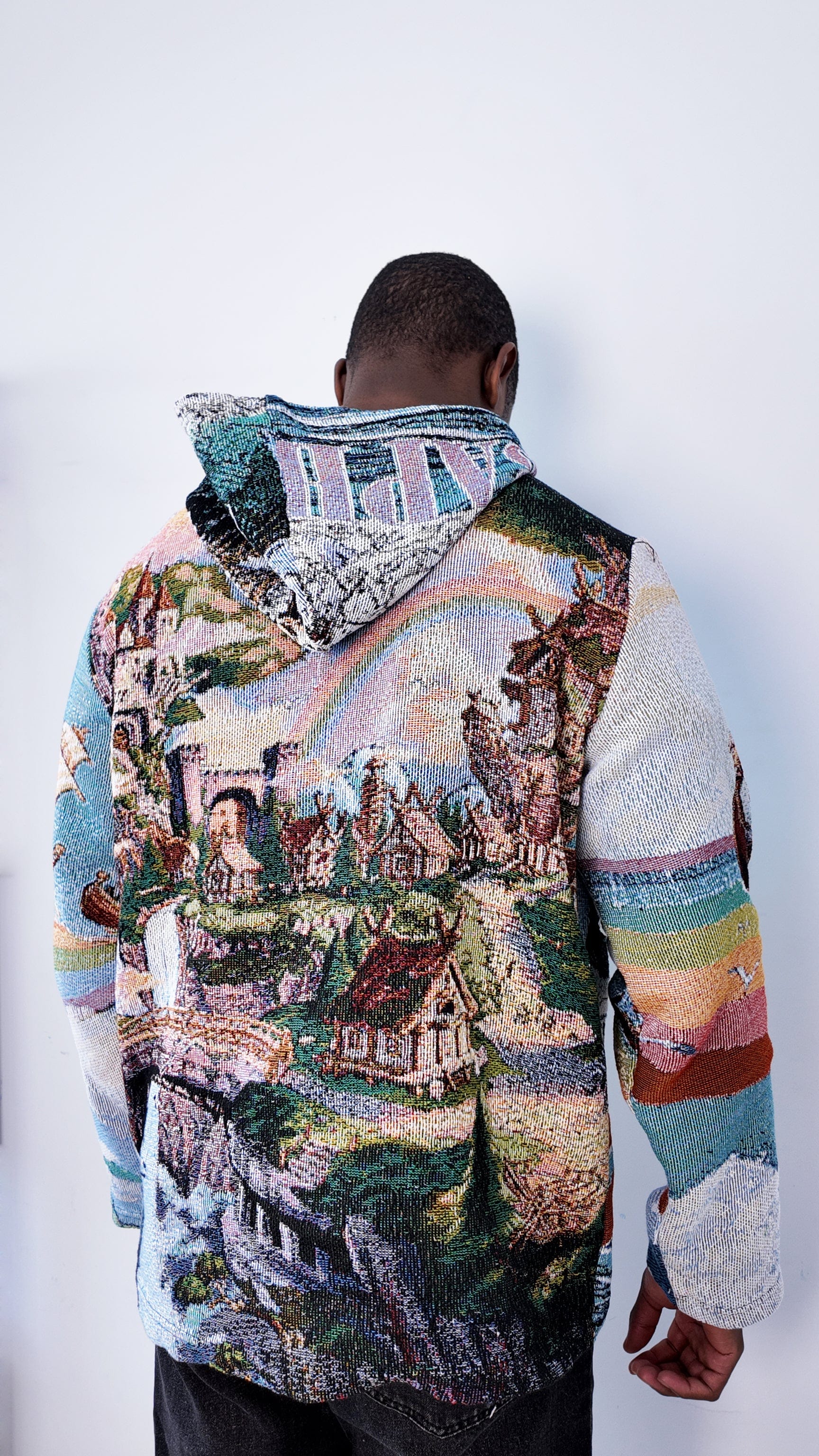 RDMCLOTHINGART tapestry hoodie ELBAPH TAPESTRY HOODIE