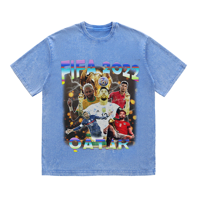RDMCLOTHINGART tapestry hoodie FIFA 2022 HEAVY WEIGHT COTTON TEE-9156