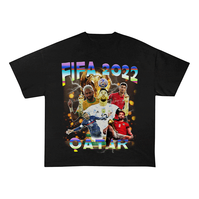 RDMCLOTHINGART tapestry hoodie FIFA 2022 HEAVY WEIGHT COTTON TEE-9156