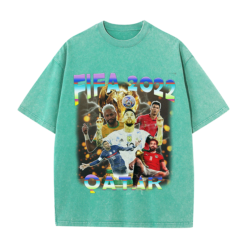RDMCLOTHINGART tapestry hoodie FIFA 2022 HEAVY WEIGHT COTTON TEE-9156