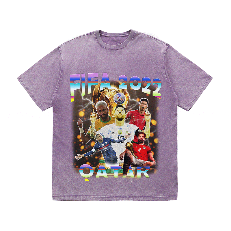 RDMCLOTHINGART tapestry hoodie FIFA 2022 HEAVY WEIGHT COTTON TEE-9156