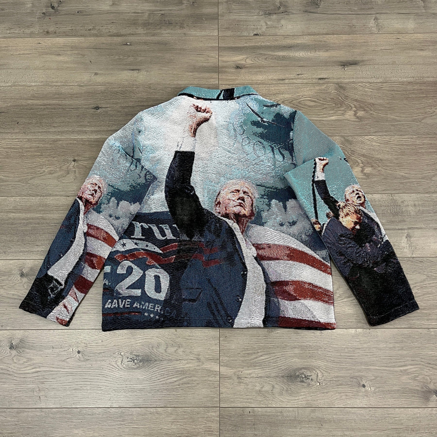 RDMCLOTHINGART tapestry hoodie FIGHT US TAPESTRY JACKET
