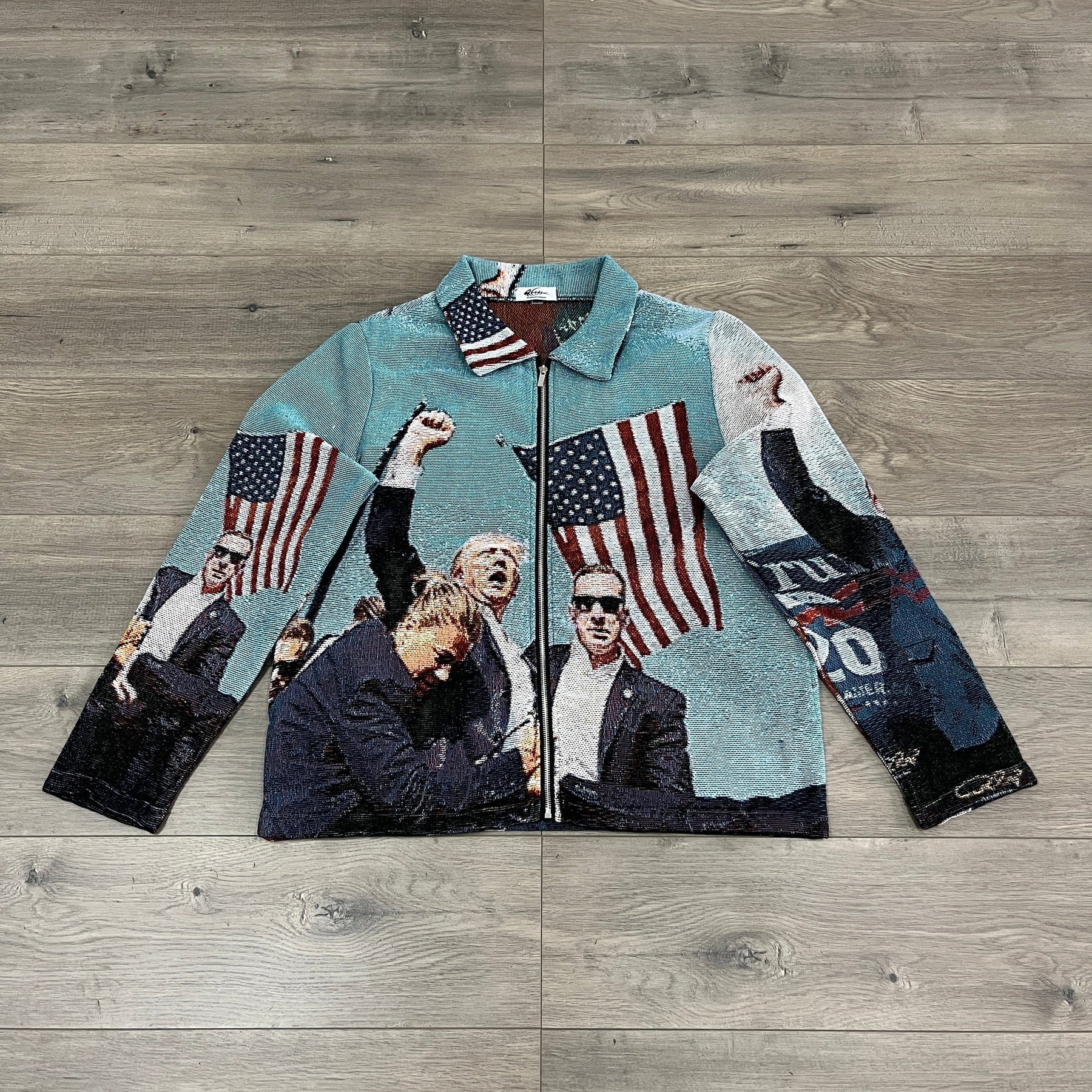 RDMCLOTHINGART tapestry hoodie FIGHT US TAPESTRY JACKET