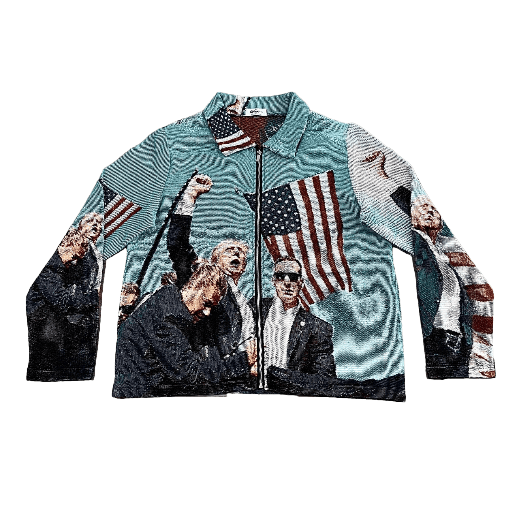 RDMCLOTHINGART tapestry hoodie FIGHT US TAPESTRY JACKET