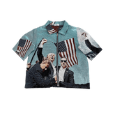 RDMCLOTHINGART tapestry hoodie FIGHT US TAPESTRY TEE