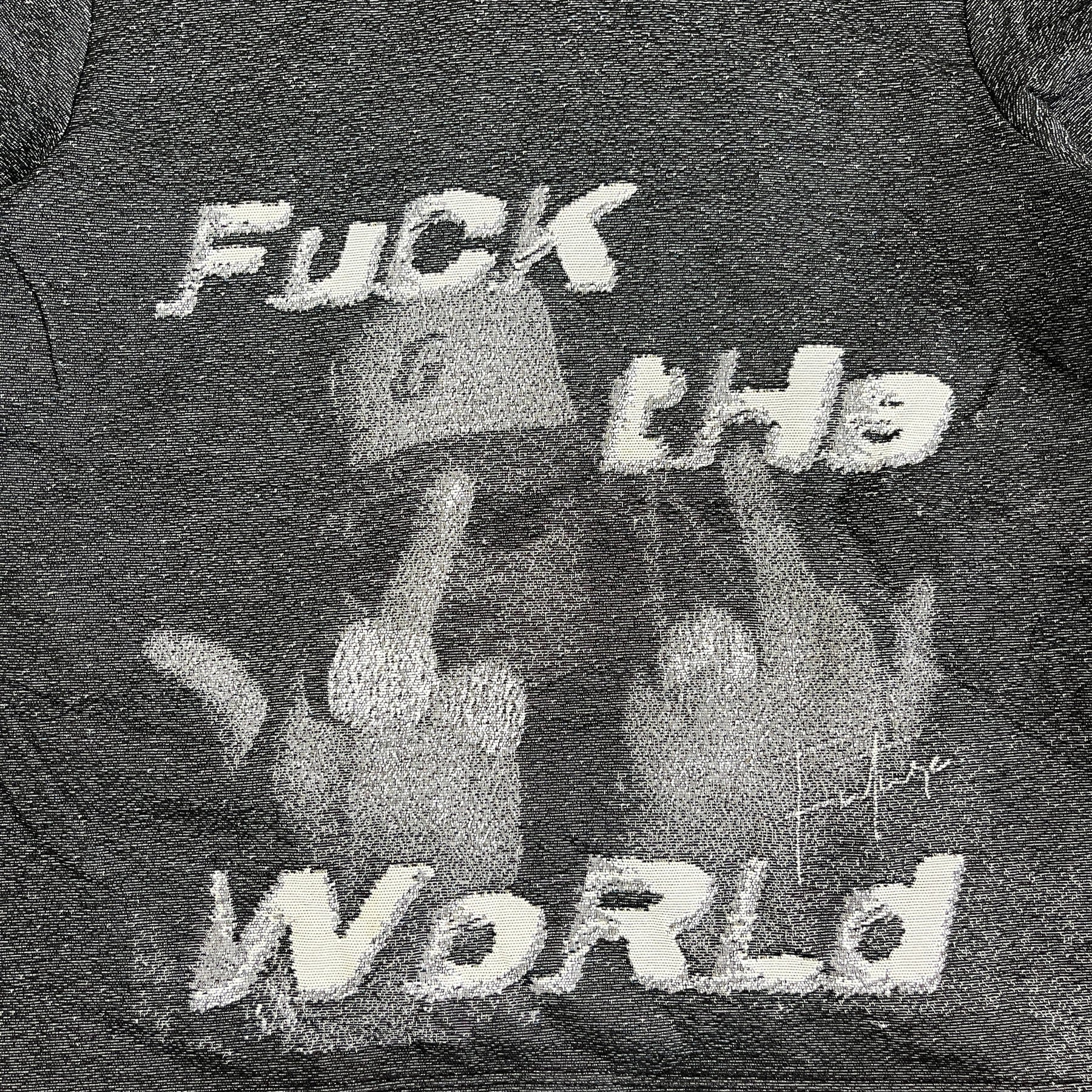 RDMCLOTHINGART tapestry hoodie FXXK THE WORLD TAPESTRY HOODIE