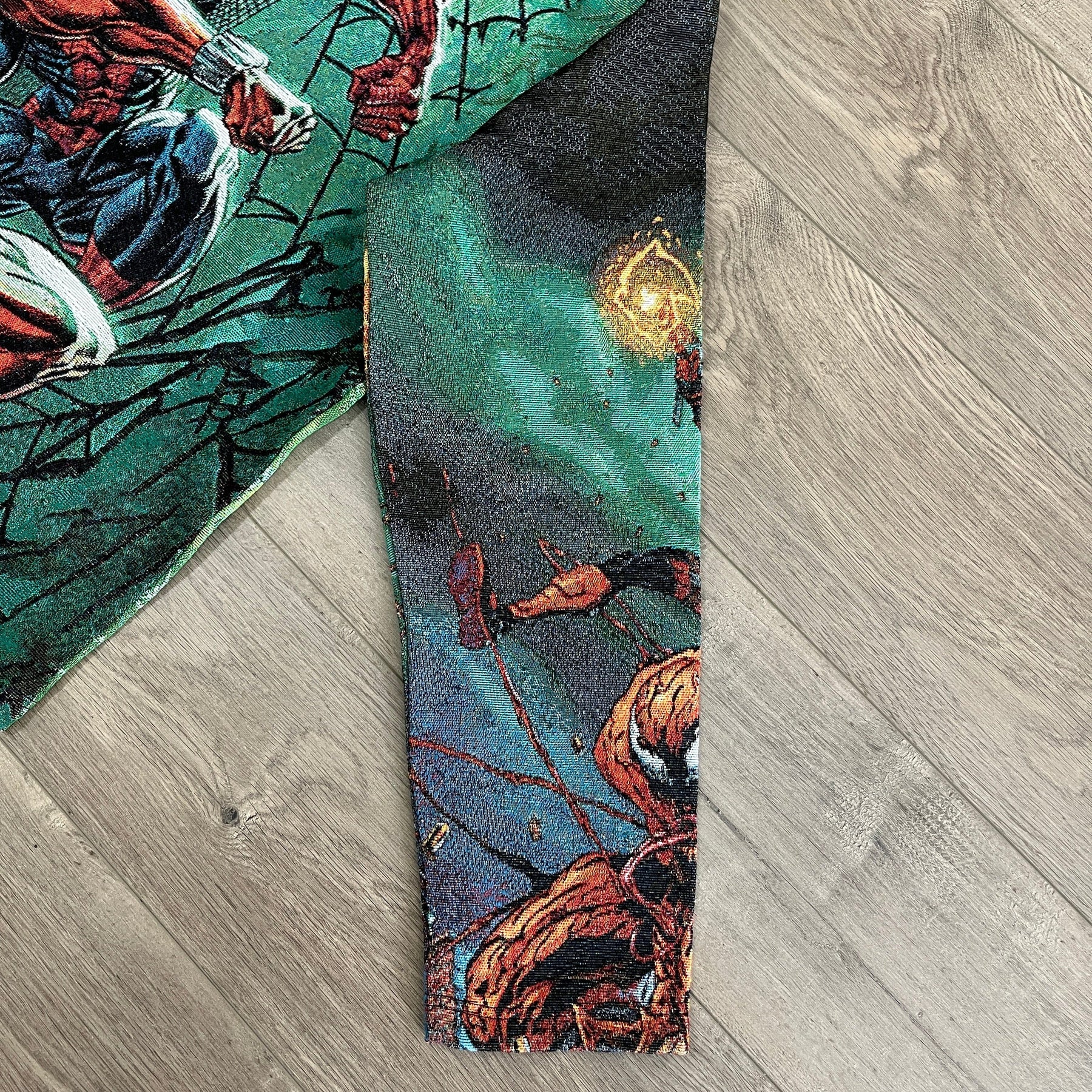 RDMCLOTHINGART tapestry hoodie GREEN SPIDER TAPESTRY JACKET