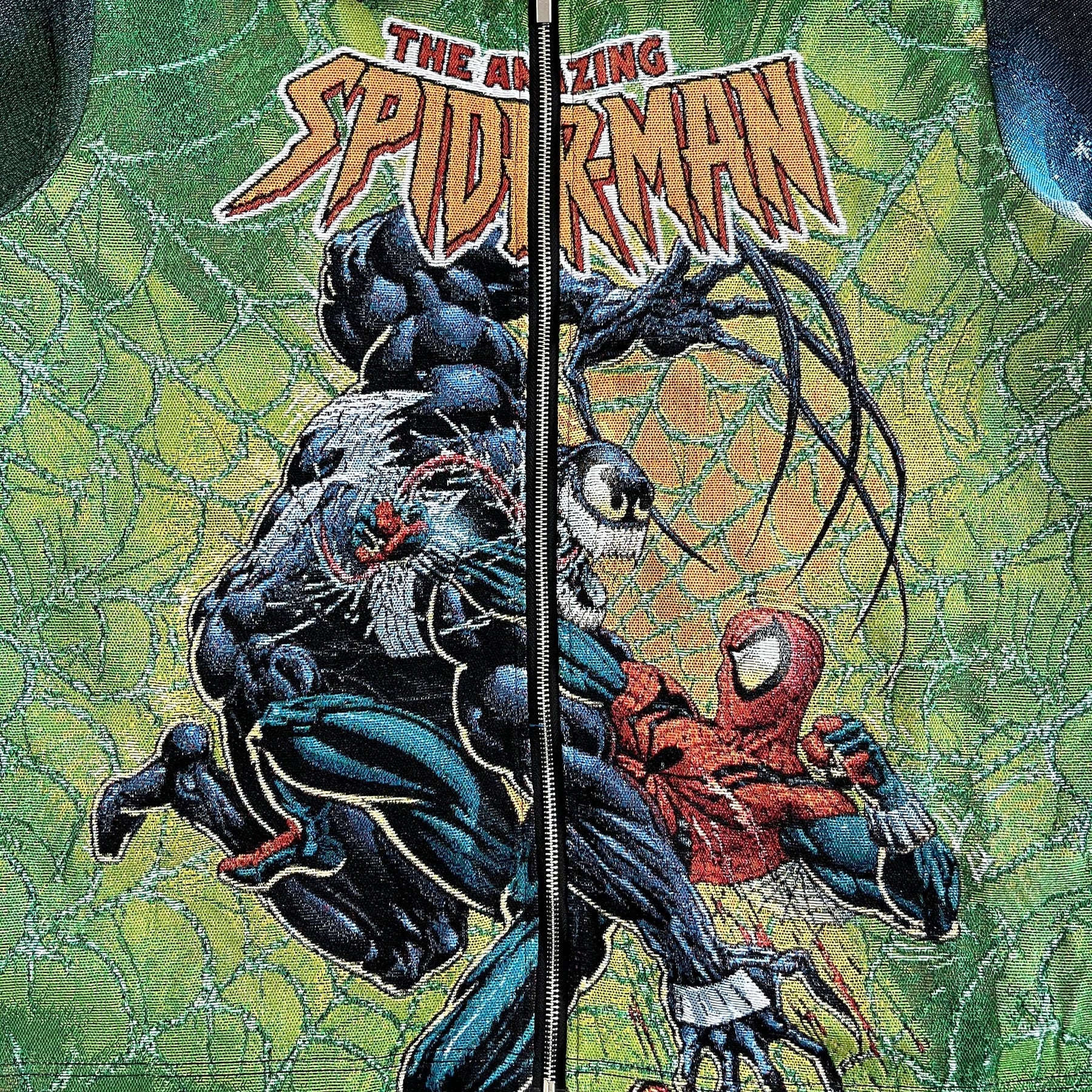 RDMCLOTHINGART tapestry hoodie GREEN SPIDER TAPESTRY JACKET