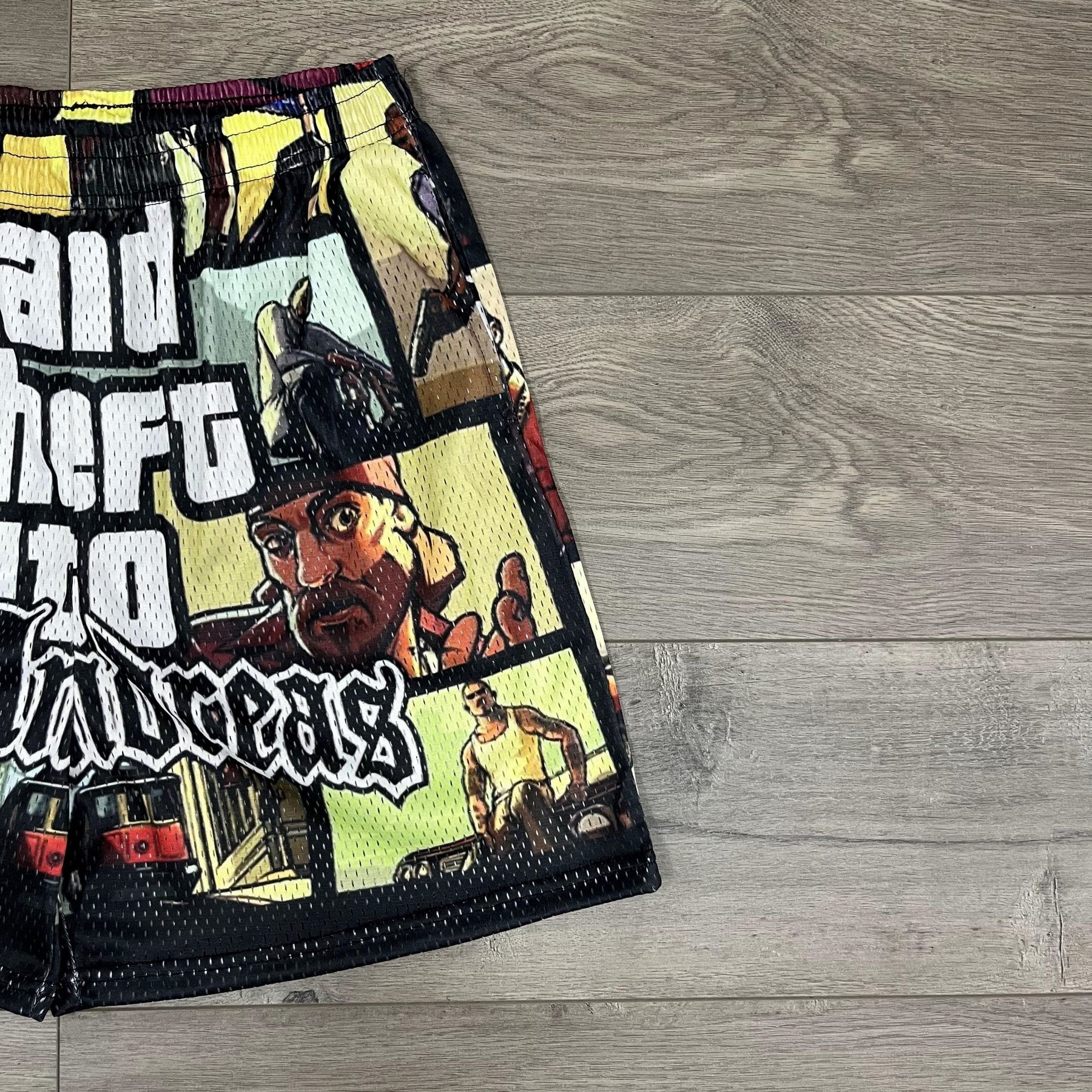 RDMCLOTHINGART tapestry hoodie GTA MESH SHORTS-8689