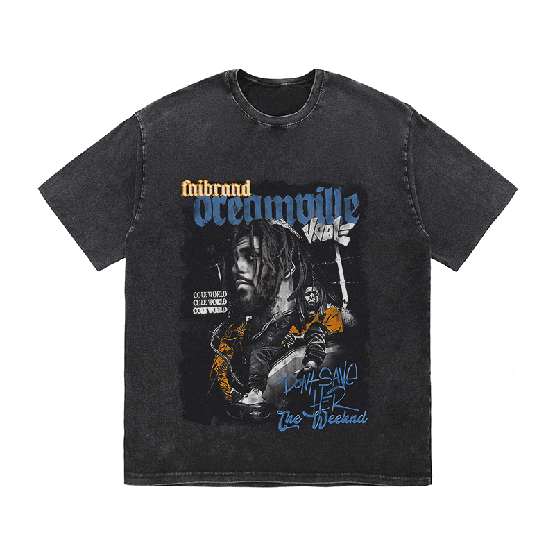 RDMCLOTHINGART tapestry hoodie JCOLE HEAVY WEIGHT COTTON TEE-9327