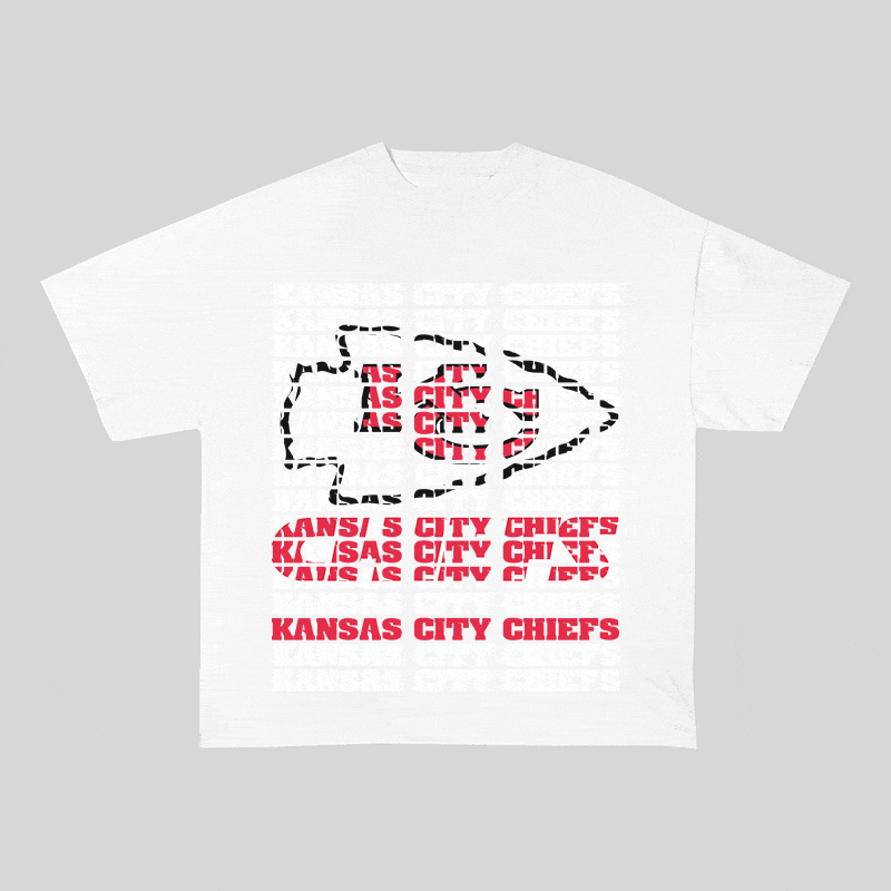 RDMCLOTHINGART tapestry hoodie KANSAS CITY CHIEFS2 HEAVY WEIGHT COTTON TEE-9187