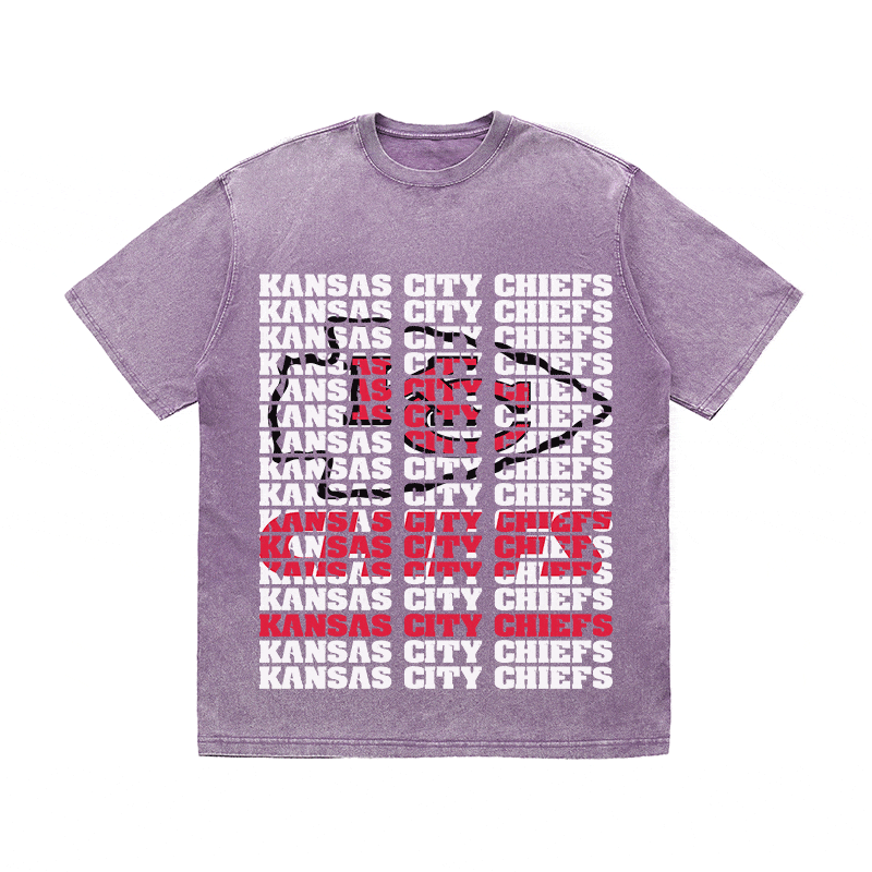 RDMCLOTHINGART tapestry hoodie KANSAS CITY CHIEFS2 HEAVY WEIGHT COTTON TEE-9187