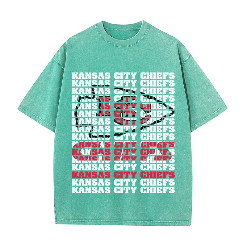 RDMCLOTHINGART tapestry hoodie KANSAS CITY CHIEFS2 HEAVY WEIGHT COTTON TEE-9187