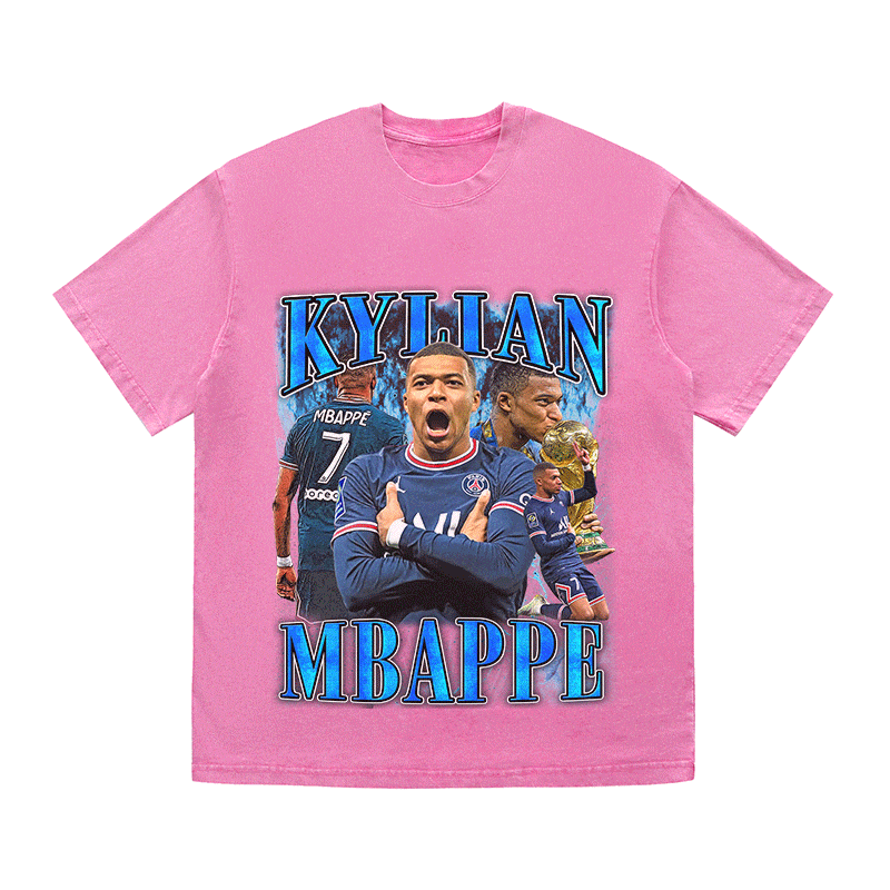 RDMCLOTHINGART tapestry hoodie KYLIAN MBAPPE HEAVY WEIGHT COTTON TEE-9164