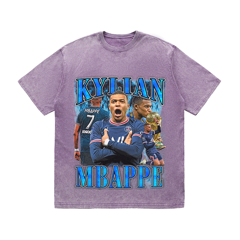 RDMCLOTHINGART tapestry hoodie KYLIAN MBAPPE HEAVY WEIGHT COTTON TEE-9164