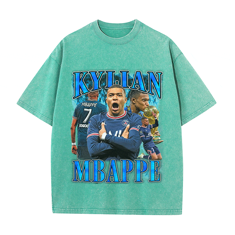 RDMCLOTHINGART tapestry hoodie KYLIAN MBAPPE HEAVY WEIGHT COTTON TEE-9164