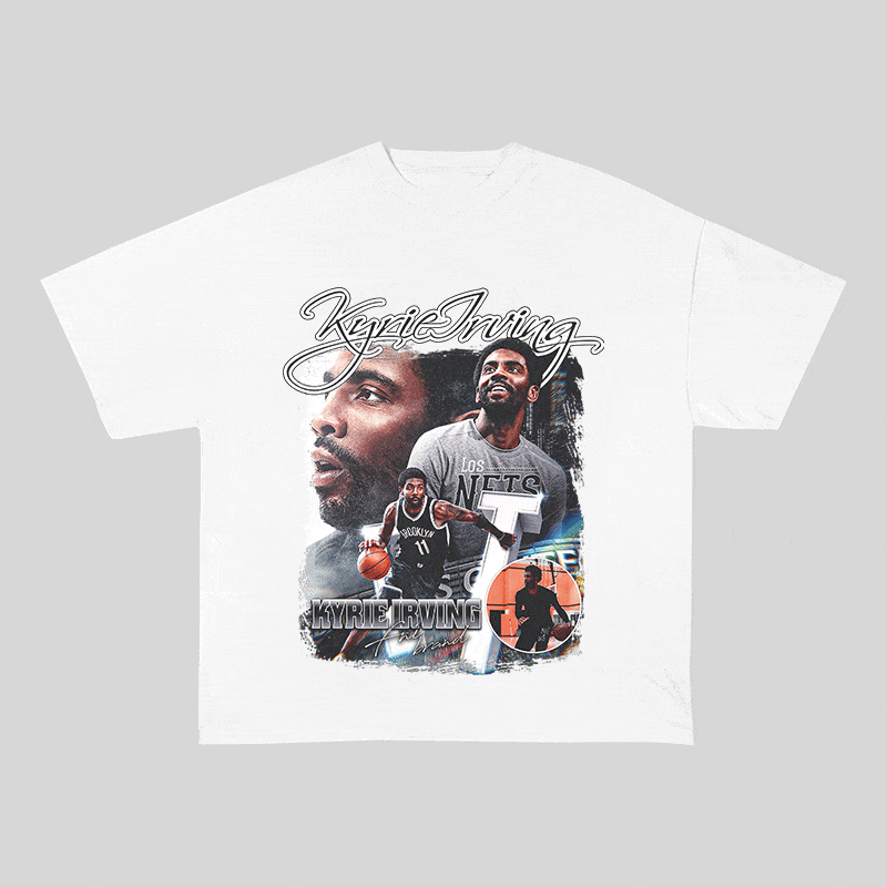 RDMCLOTHINGART tapestry hoodie KYRIE HEAVY WEIGHT COTTON TEE-9319