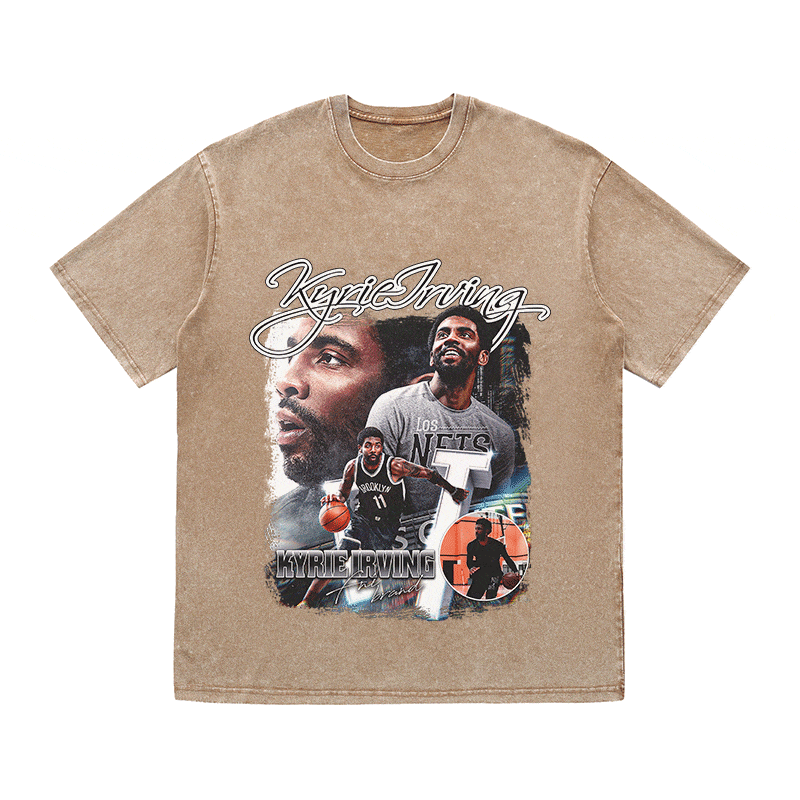 RDMCLOTHINGART tapestry hoodie KYRIE HEAVY WEIGHT COTTON TEE-9319