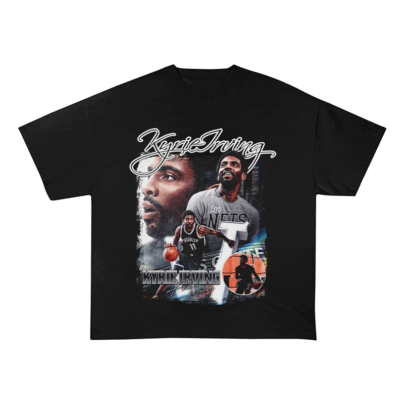 RDMCLOTHINGART tapestry hoodie KYRIE HEAVY WEIGHT COTTON TEE-9319