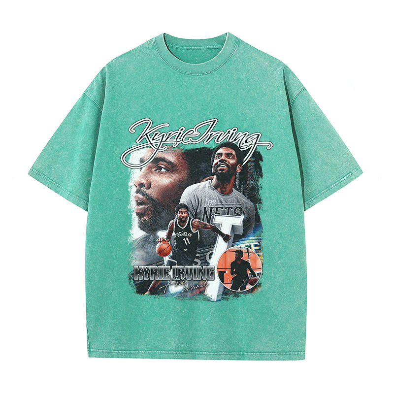 RDMCLOTHINGART tapestry hoodie KYRIE HEAVY WEIGHT COTTON TEE-9319