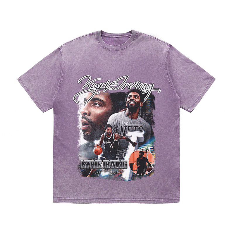 RDMCLOTHINGART tapestry hoodie KYRIE HEAVY WEIGHT COTTON TEE-9319