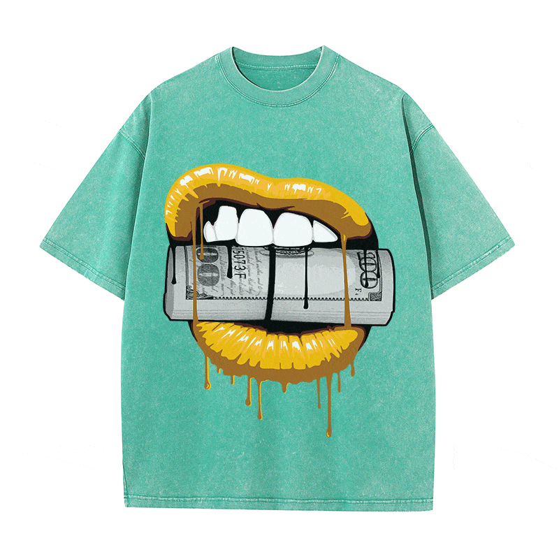 RDMCLOTHINGART tapestry hoodie LIPS HEAVY WEIGHT COTTON TEE-9043