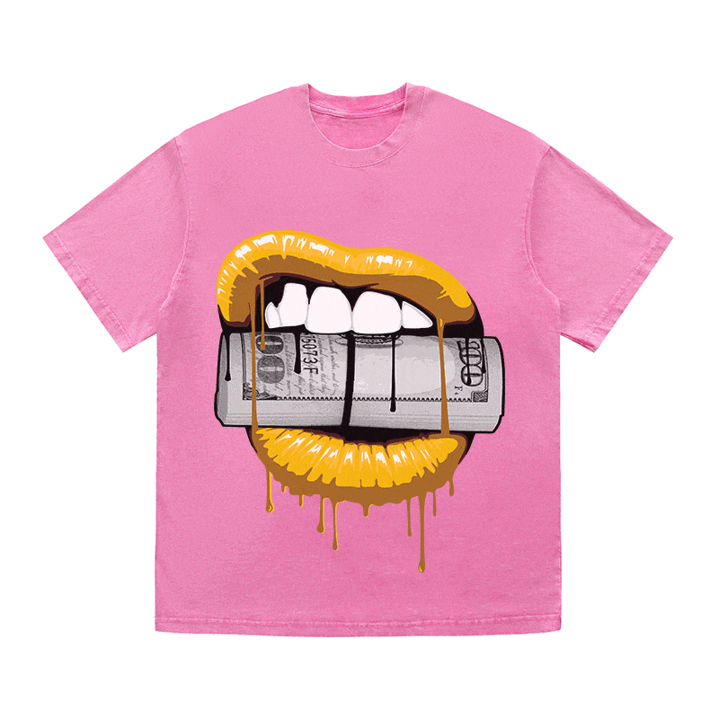 RDMCLOTHINGART tapestry hoodie LIPS HEAVY WEIGHT COTTON TEE-9043