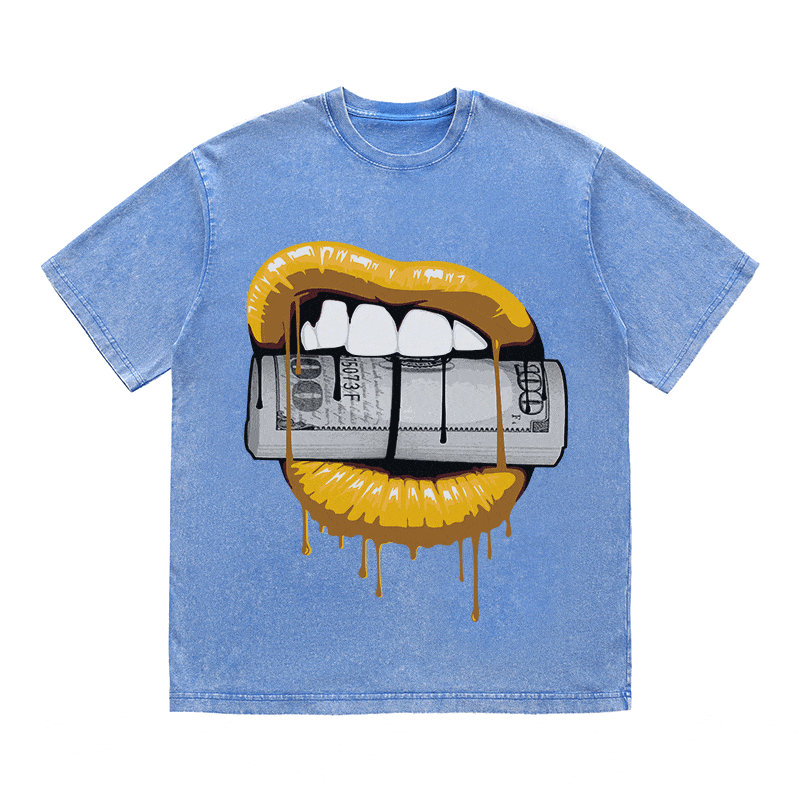 RDMCLOTHINGART tapestry hoodie LIPS HEAVY WEIGHT COTTON TEE-9043